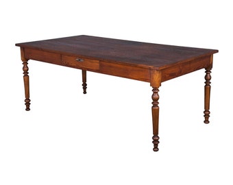 DELIVERY CHARGE Antique Country French Louis Philippe Style Oak Dining Table