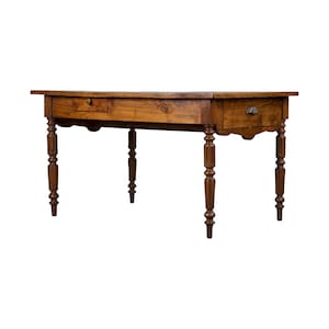 ON HOLD Antique Country French Provincial Oak Side Table