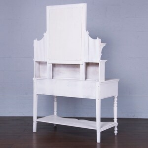 Antique Country French Provincial White Vanity image 10
