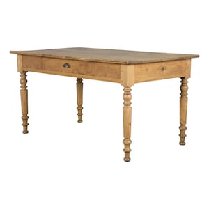 Antique Country French Provincial Pine Farmhouse Table