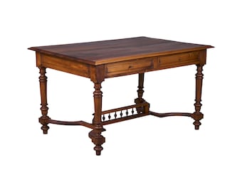 Antique French Henry II Style Walnut Walnut Writing Desk