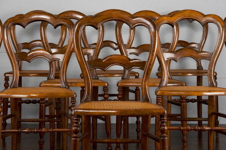 Vintage Country French Provincial Maple and Cane Dining Chairs Etsy