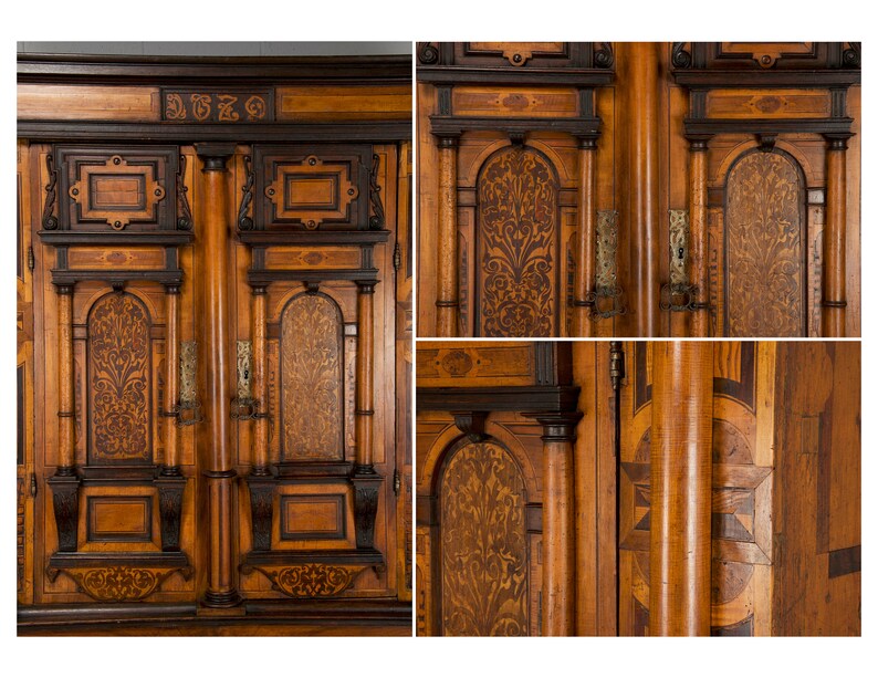 17th Century German Renaissance Fassadenschrank Mixed Wood Etsy