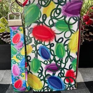 Christmas Lights custom vinyl Purse Pal