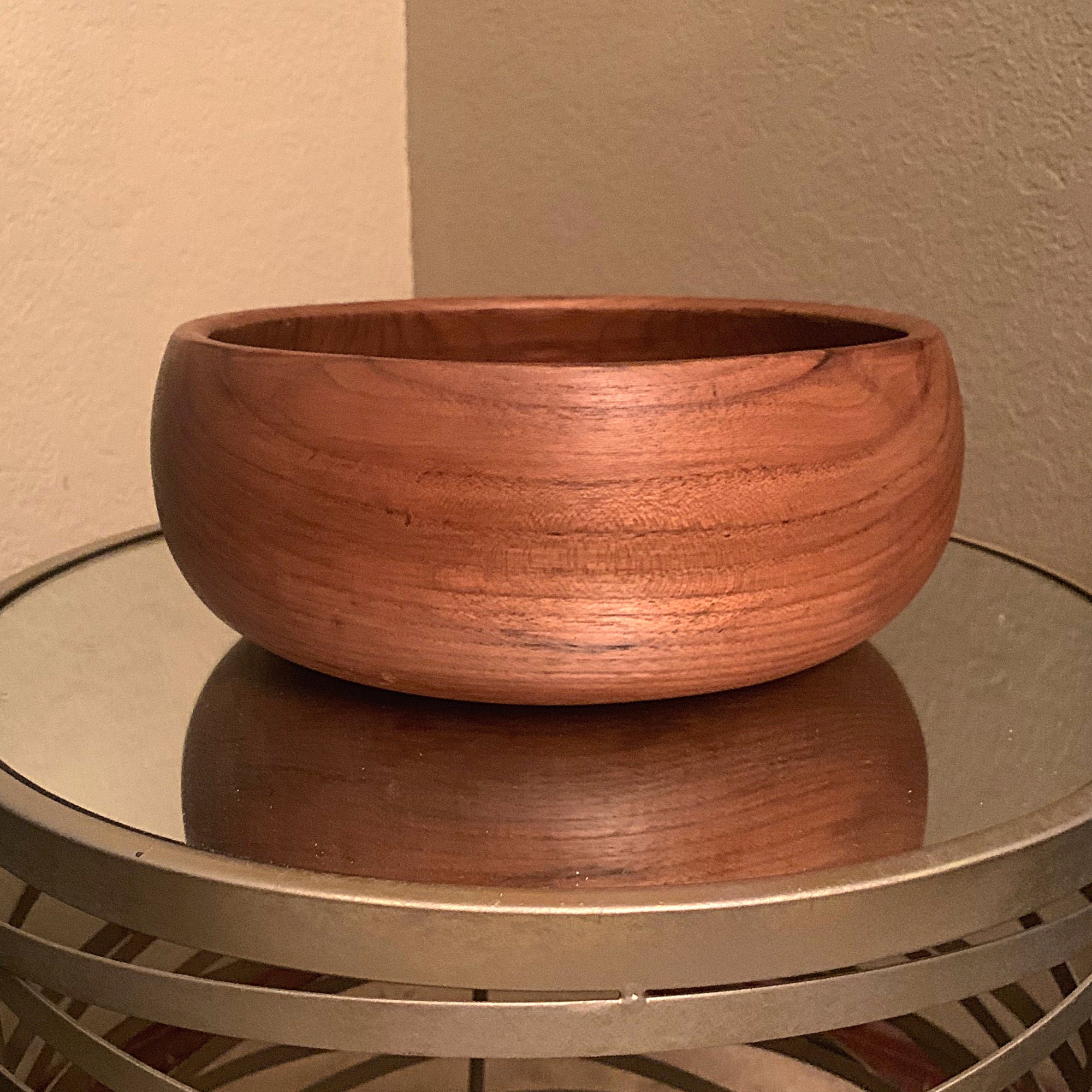 Genuine Teak Wood 5 Piece Salad Bowl Set Made in Thailand Etsy