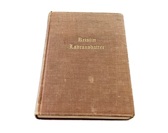 1928 Auteur du prix Nobel, Sigrid Undset, « Kristin Lavransdatter: The Bridal Wreath » Volume One, Labransdatter, Borzio Books, Alfred A. Knopf
