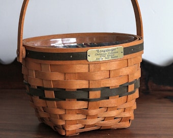 Longaberger Jingle Bell Basket Christmas Collection 1994 Edition