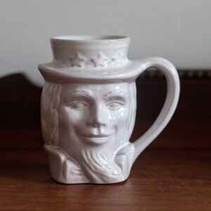Uncle Sam 1976 White Frankoma Pottery Mug