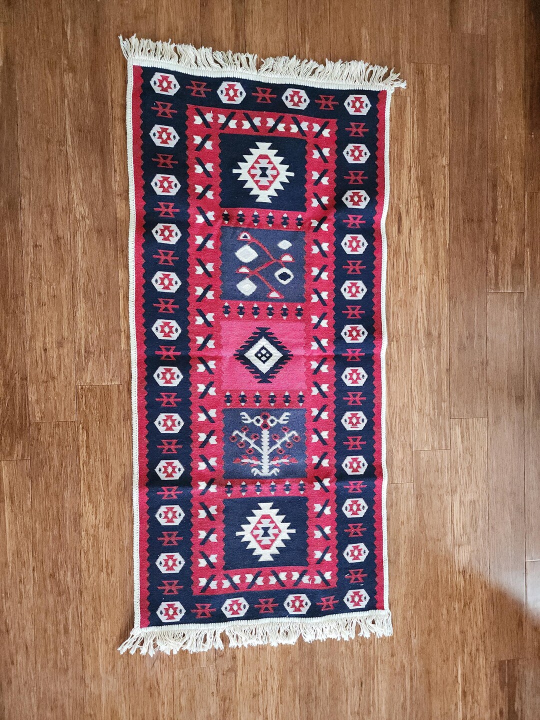 Reversible Printed Rug Long Reversible Rug - Etsy