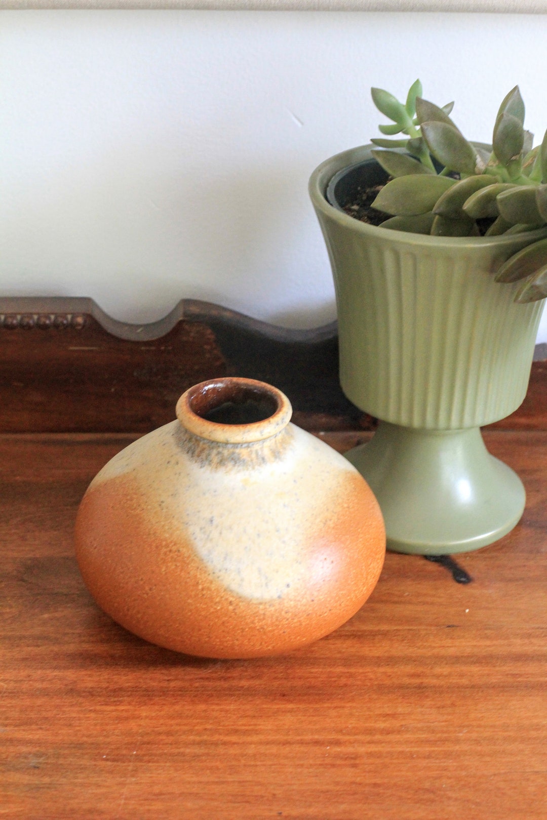 Stout Pottery Vase in Brown Etsy