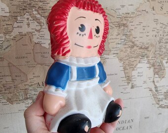 Vintage Raggedy Anne Coin Bank - Etsy