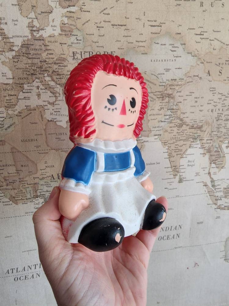 Vintage Raggedy Anne Coin Bank - Etsy