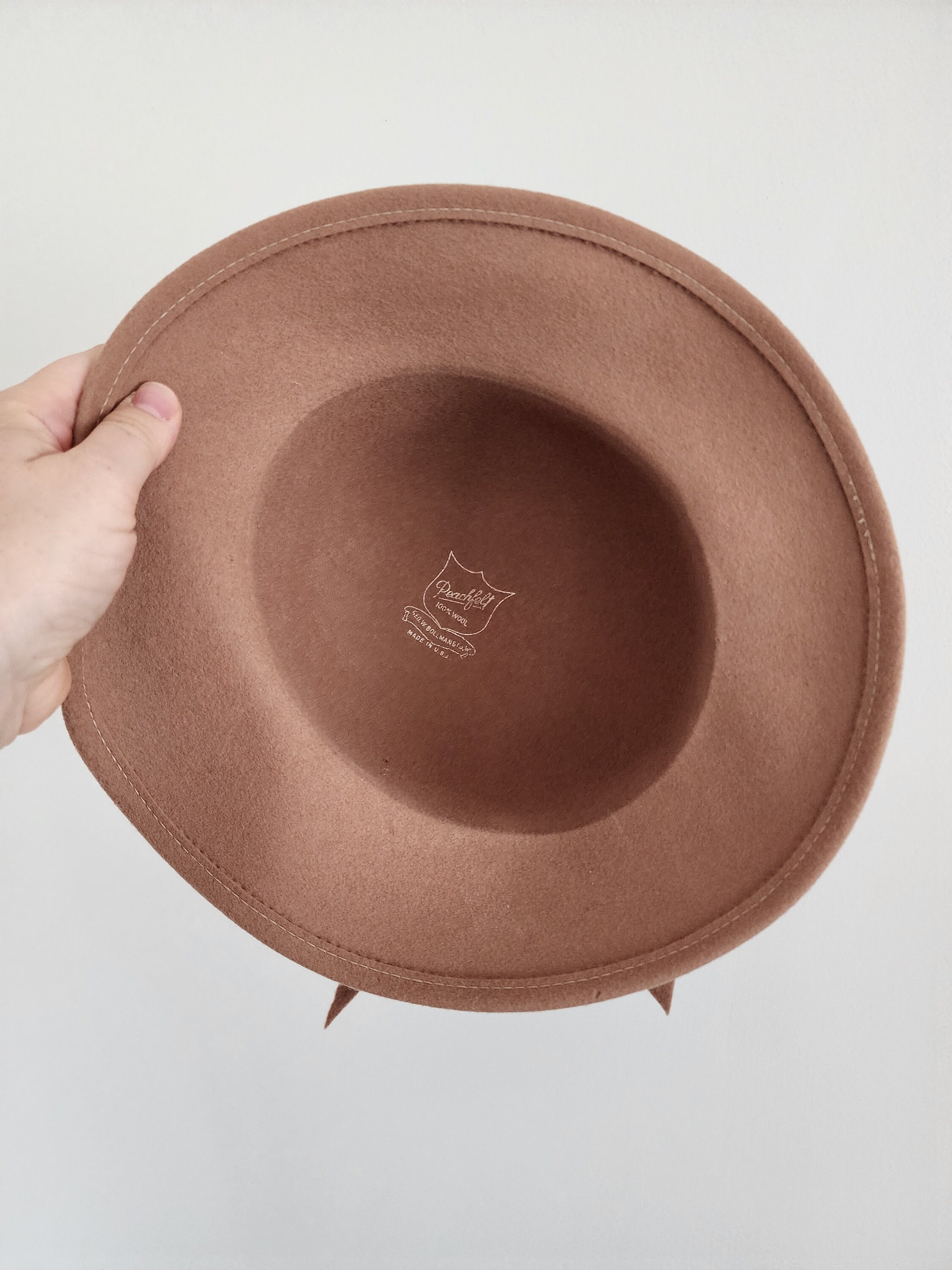 Geo. W. Bollman & Co. Peachfelt Wool Hat in Beige - Etsy display picture 1