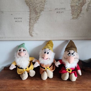 Pluche vintage Disney Sneeuwwitte dwergen, Toy Factory