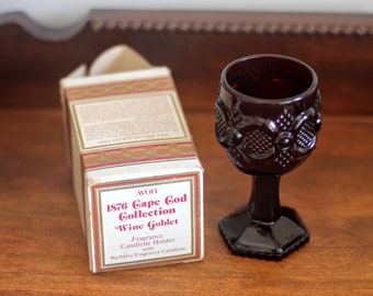 Avon 1876 Cape Cod Collection Wine Goblet, Miniature Goblet