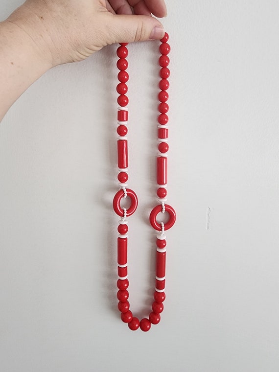 Fun Red and White Necklace