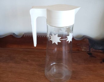 Mid-Century Atomic Orange or White Juice or Tea Pitcher by Anchor Hocking