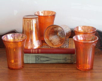 Imperial Glass Marigold Juice Glasses, Set of Six