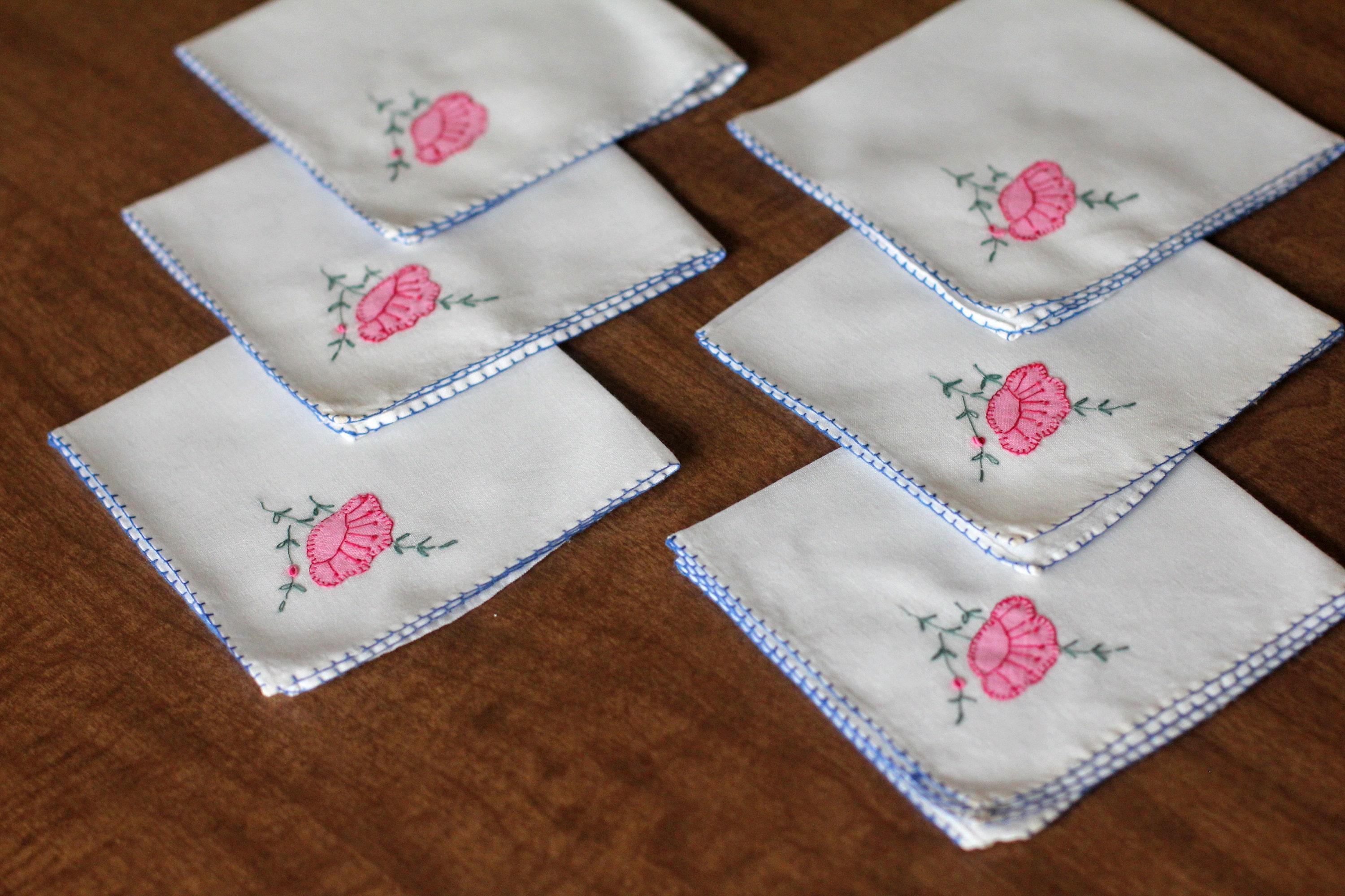 Washed Linen Napkins-Set of 4-6-8 Washed Linen napkins in blush pink  -dining napkins 16.5''x16.5''(42x42cm)Wedding linen napkins