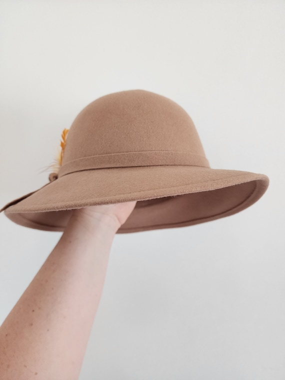Geo. W. Bollman & Co. Peachfelt Wool Hat in Beige - Etsy