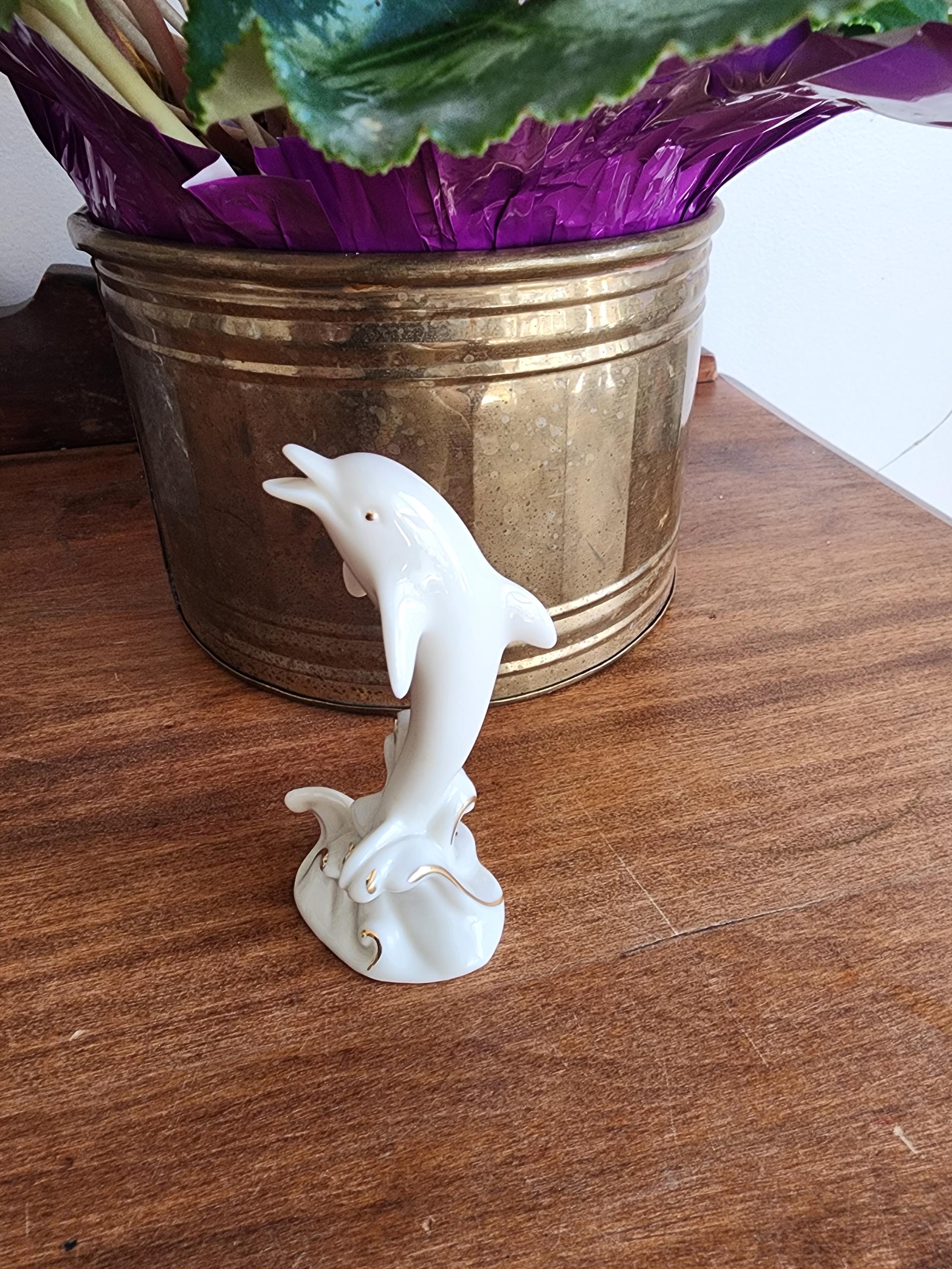 Vintage ceramic dolphin figurine - Etsy 日本
