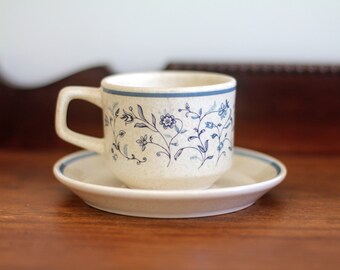 Blue Breeze Temper-Ware by Lenox Coffee Cup and Saucer