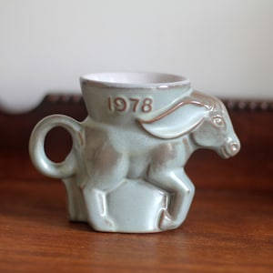 1970s Frankoma Pottery Democrat Donkey Political Mugs