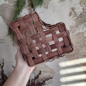 Heart Shaped Basket with Metal Handle