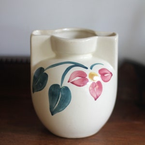 Purinton Slip Ware Vase with Flower