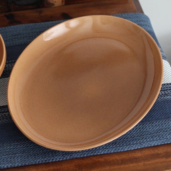 Russel Wright Iroquois Casual China Large Serving Platter in Nutmeg, Made in USA