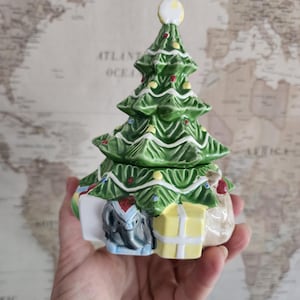 Fitz & Floyd Christmas Tree Candy Dish, 1981