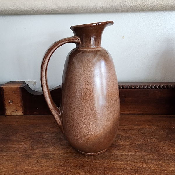 Brown Frankoma Pottery Pitcher 835