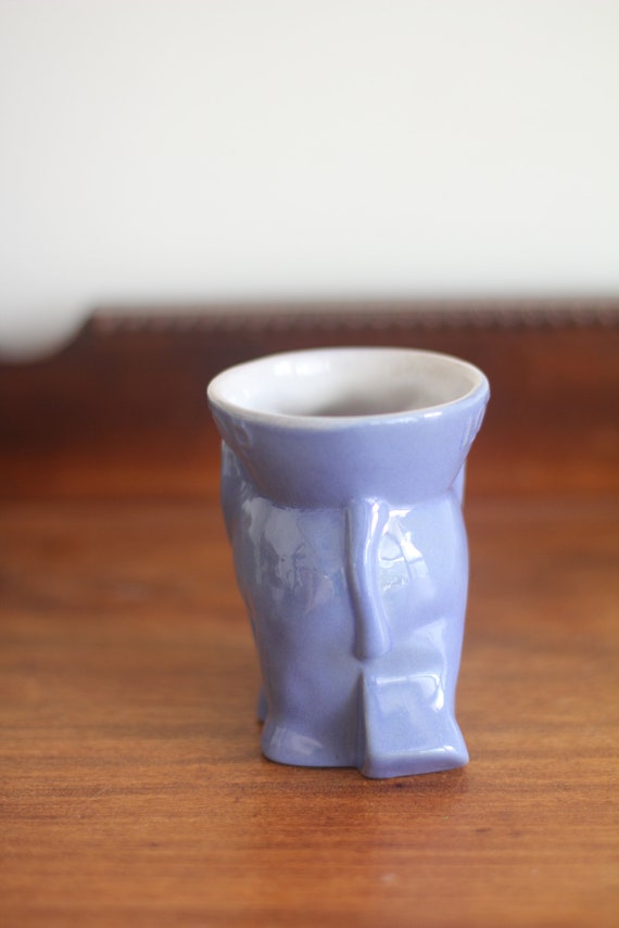 Tasse à Café Frankoma Pottery Vintage, éléphant Marron, GOP Républicain, Céramique