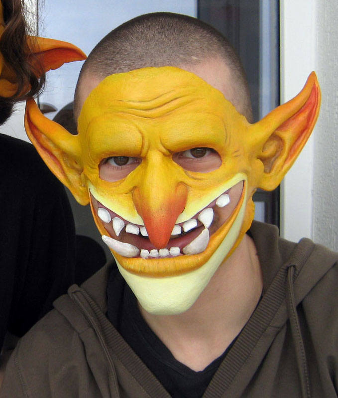 Latex Goblin Mask troll Orc Gretchin Greenskin Mask for Etsy