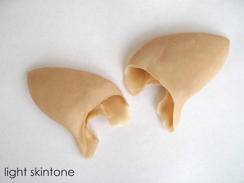 Faun Ears latex animal ears for pan, satyr, deer, saga elf cosplay and LARP