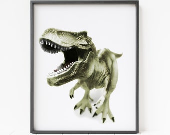 t-rex print, dinosaur wall decor, tyrannosaurus rex PRINTABLE nursery art, dinosaur print