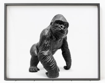 gorilla print, gorilla decor, printable wall art, zoo animal art, ape print, monkey print