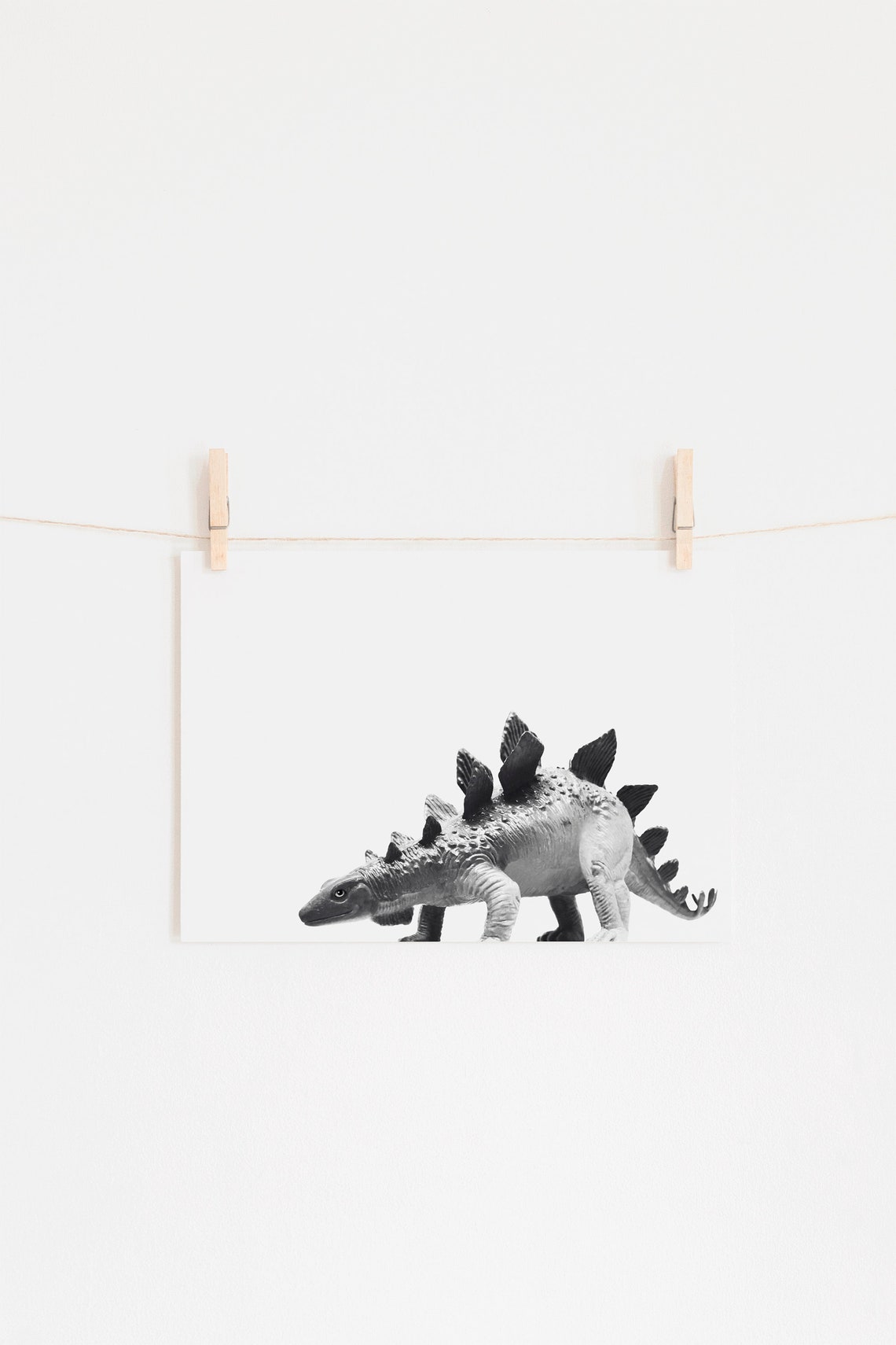 Stegosaurus Dinosaur Print Dinosaur Wall Art Nursery Decor Etsy