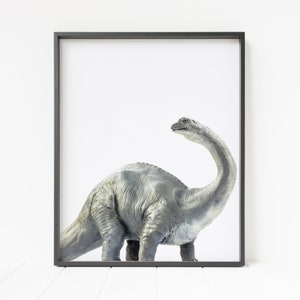 brontosaurus print, dinosaur print, dinosaur decor, nursery wall art, printable dinosaur