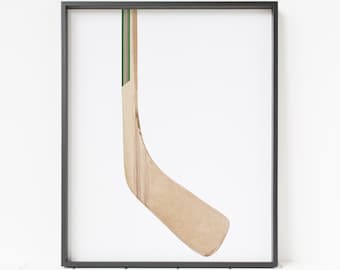 hockey stick print, printable hockey stick, hockey decor, hockey wall art, sports decor, sports wall decor, sports print