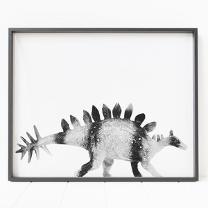 Stegosaurus Print, Dinosaur Wall Art, Dinosaur Print, Dinosaur Nursery Decor, Printable Stegosaurus