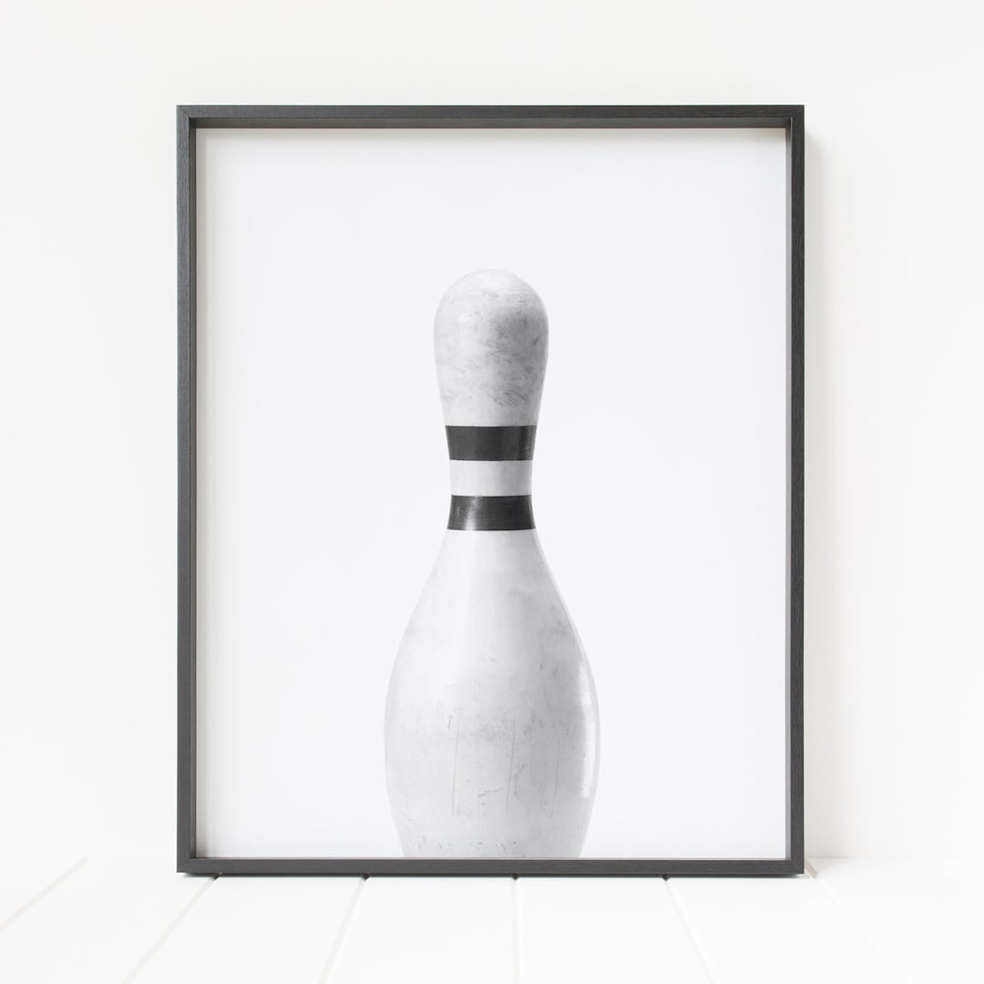 Bowling Pin Print, Bowling Print, Bowling Wanddeko, Bowling Wandkunst