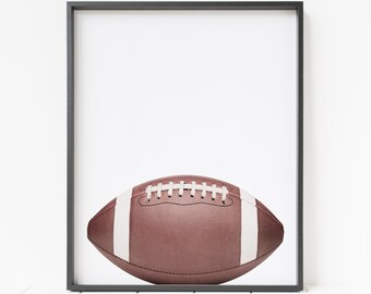 football print, football wall decor, football decor, sports wall decor, sports fan art, football wall art