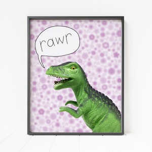 Dinosaur Print, T Rex Print, Dinosaur Wall Art, Dinosaur Decor, Tyrannosaurus Rex