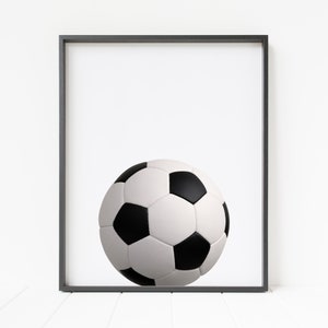 soccer ball print, soccer decor, sports decor, soccer wall art, printable soccer art