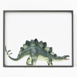 stegosaurus print, dinosaur print, dinosaur wall art, nursery decor, dinosaur decor