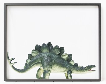 stegosaurus print, dinosaur print, dinosaur wall art, nursery decor, dinosaur decor
