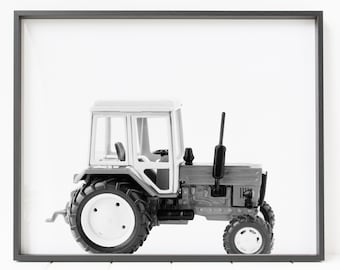 tractor print, tractor wall decor, tractor decor, nursery wall art, minimalist nursery art