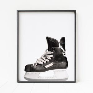 Eishockey Schlittschuh Druck, Hockey Bilder, Sport Geschenk, Sport Geschenk, Sport Wandkunst, Eishockey Geschenk