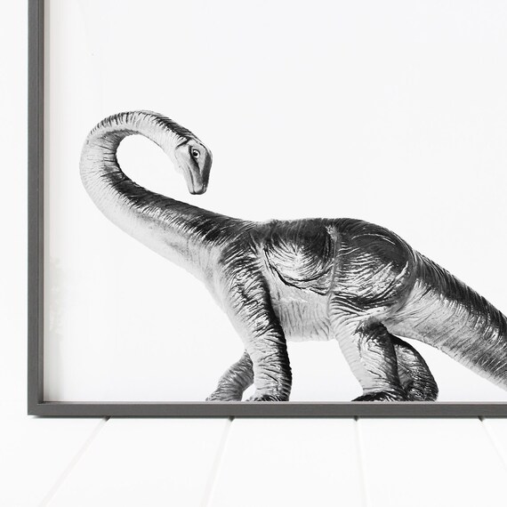 Impresión de dinosaurio de cuello largo decoración de pared - Etsy México Impresión de dinosaurio de cuello largo decoración de pared - Etsy México